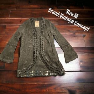 Women’s Vintage Concept Grey Cardigan Size Medium